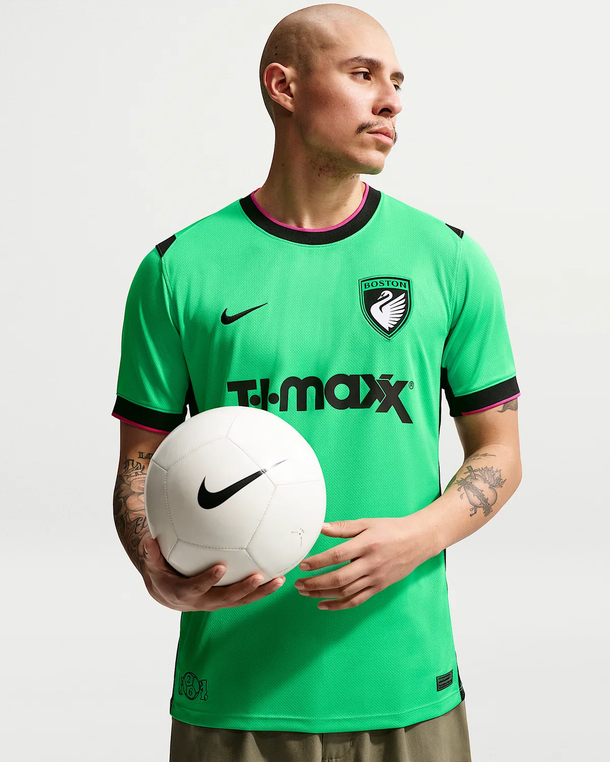 Мужская футболка Nike Dri-FIT Replica Jersey Boston Legacy Stadium Edition, Green Shock