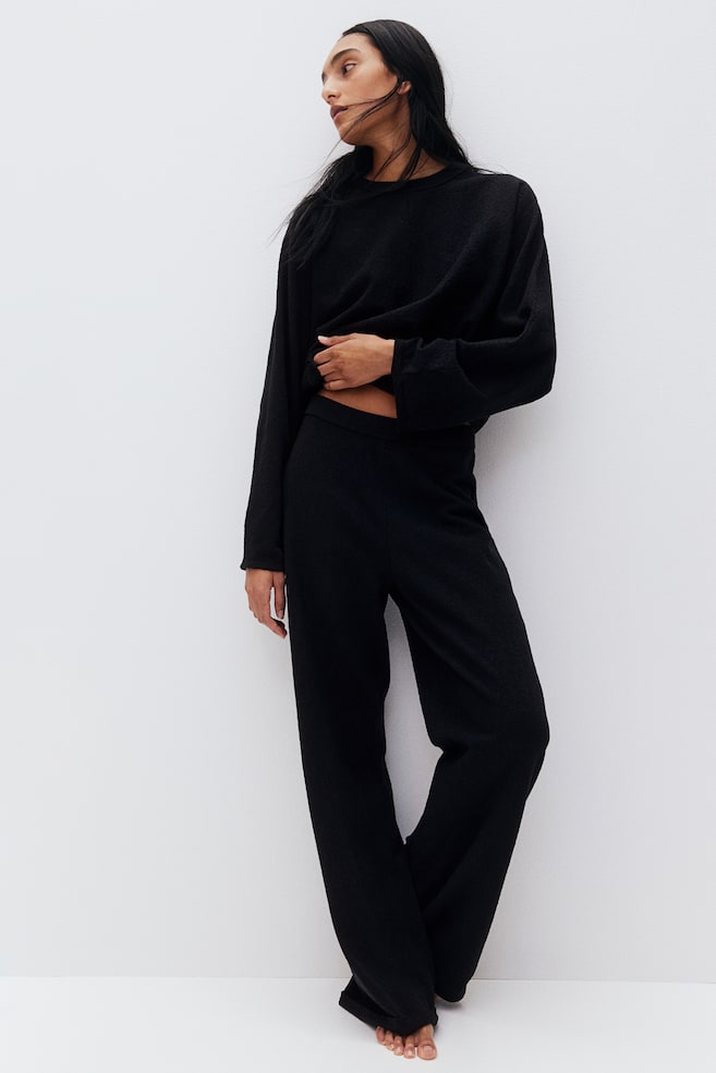 

Брюки из букле H&M, черный