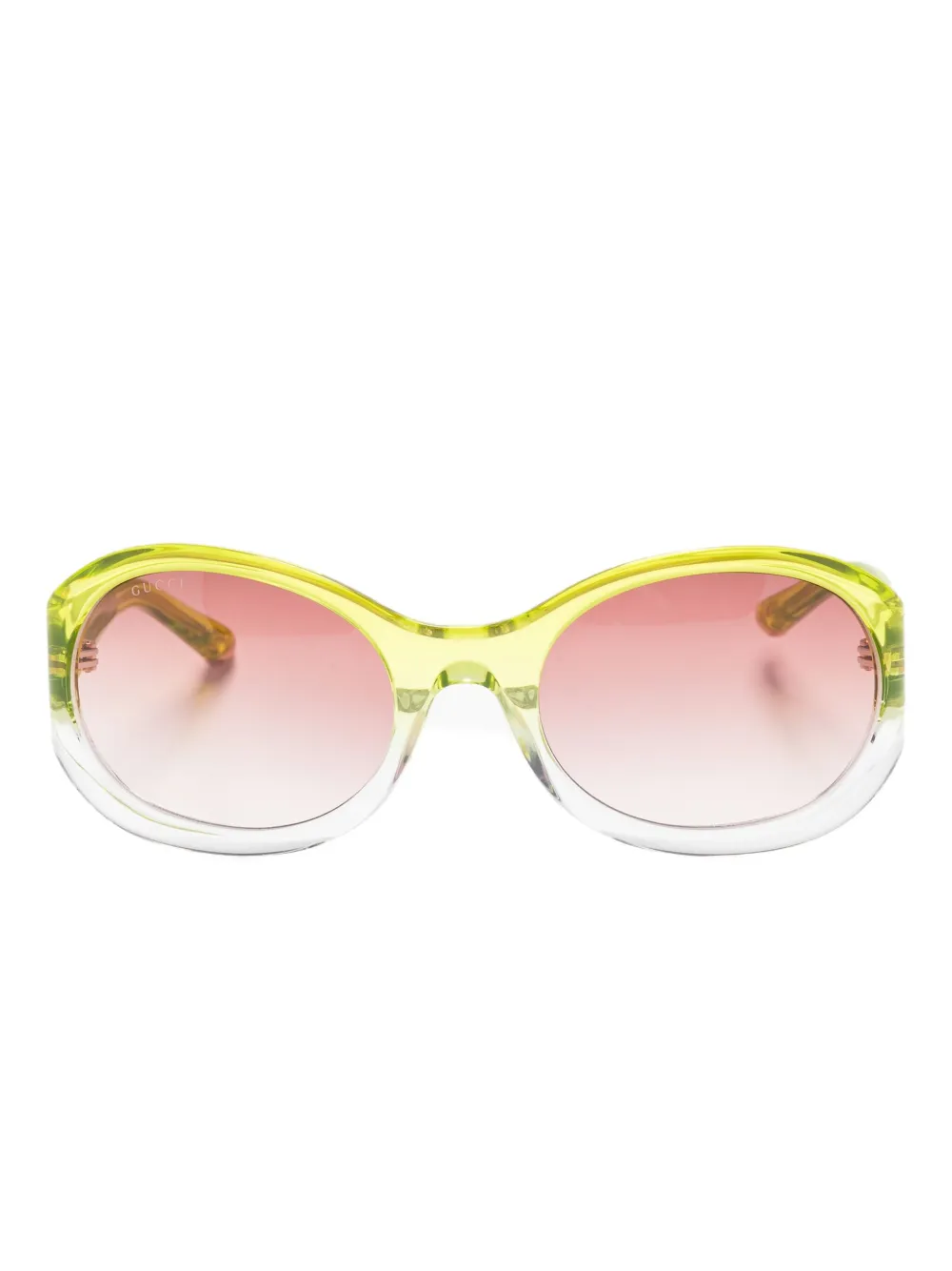 

Солнцезащитные очки в круглой оправе Gucci Eyewear, зеленый
