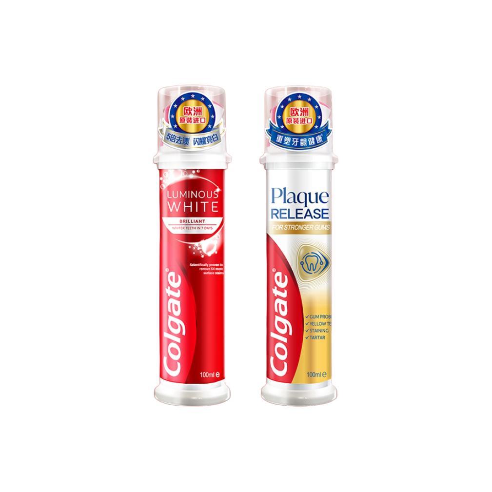 

Зубная паста с кнопкой для чистки и свежести дыхания, 100 мл*4 COLGATE