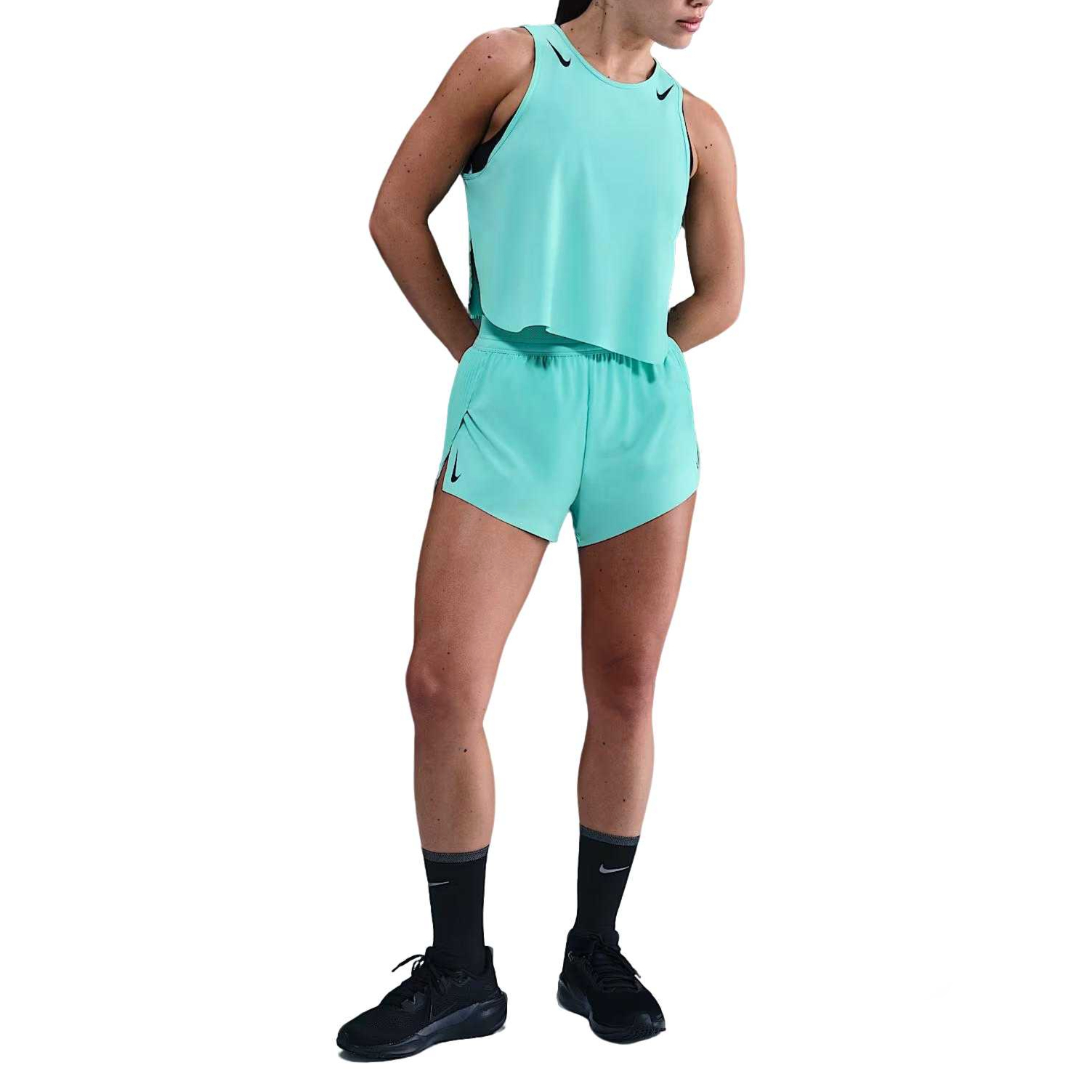 

Беговые шорты AEROSWIFT для женщин Nike, super turquoise/черный