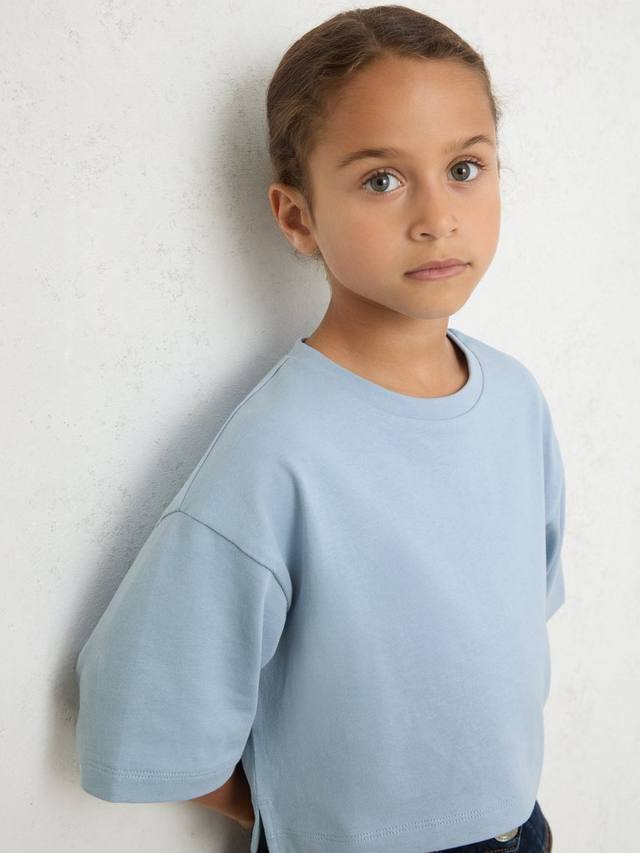 

Детская футболка Alex Cotton с коротким рукавом Reiss, Blue