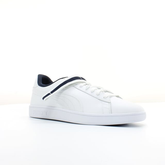 Мужские кожаные кроссовки на шнуровке Smash v2 e 366912 02 Puma, белый — фото 2