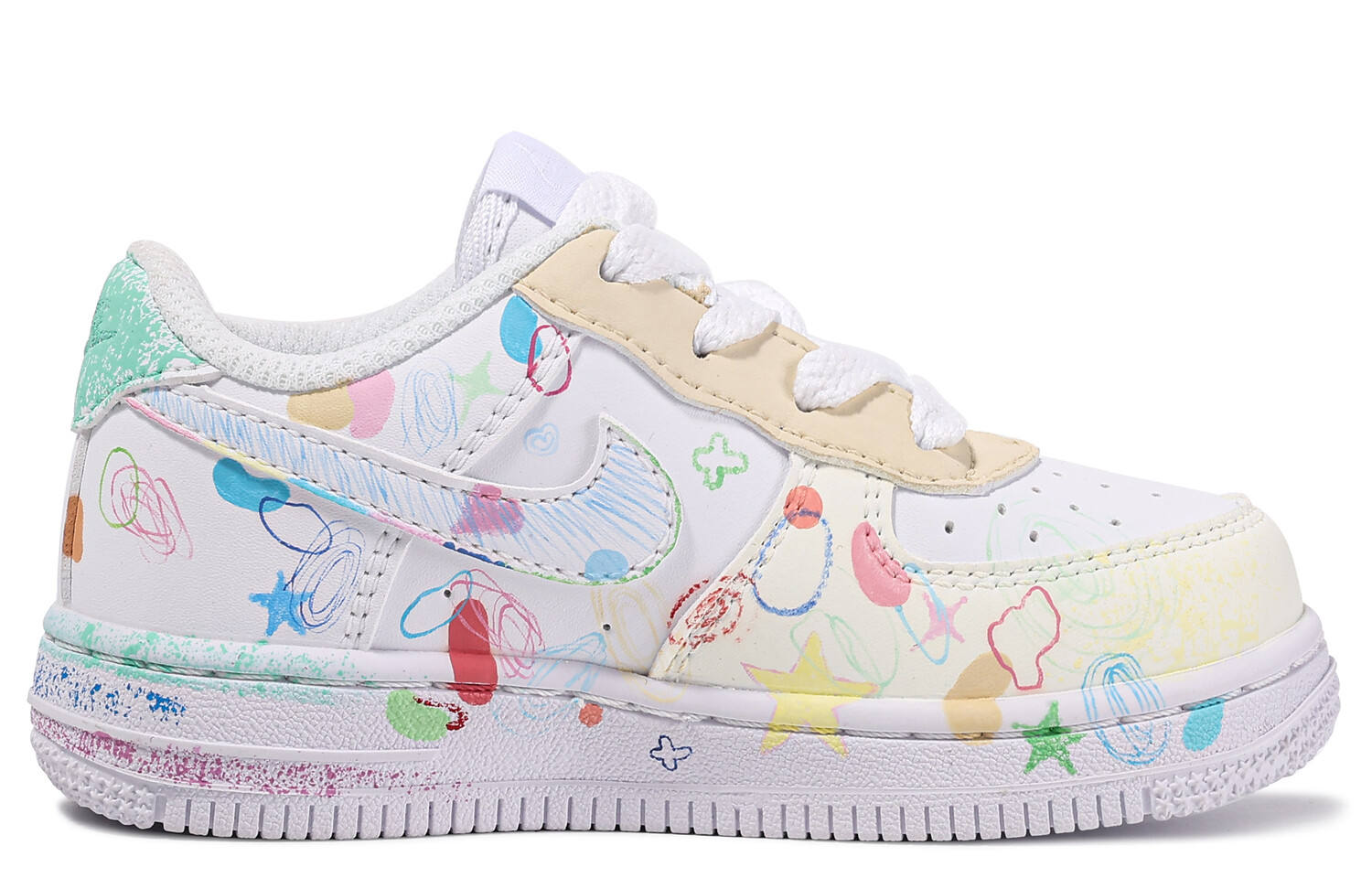 

Детские кроссовки для скейтбординга Nike Air Force 1 PS, Ivory