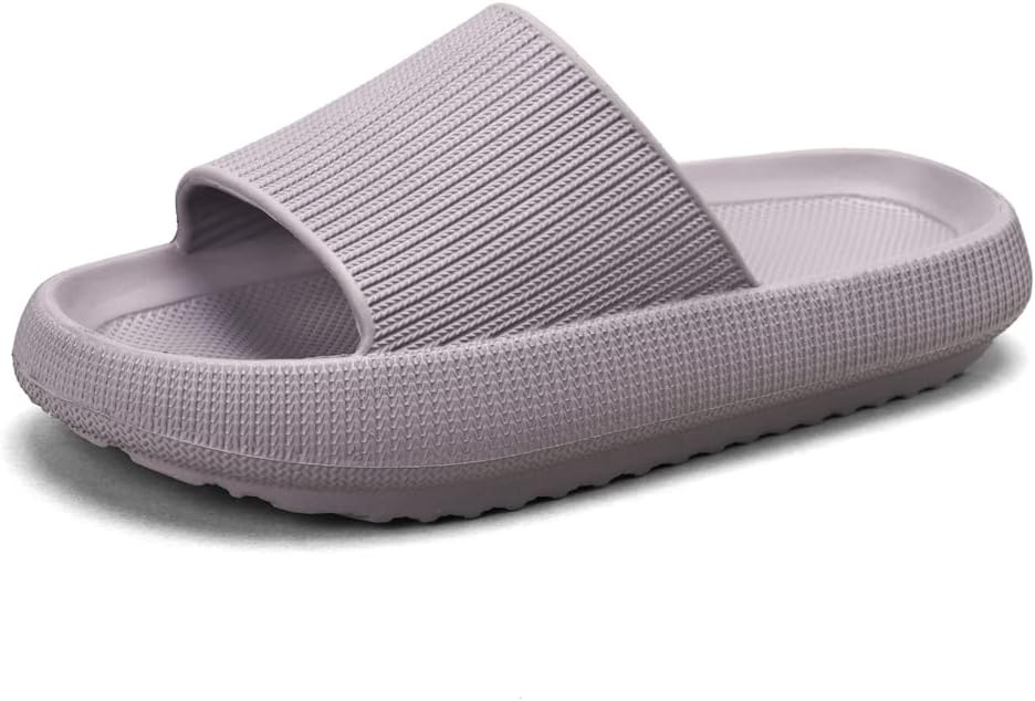 

Сланцы JOEUSTY Cloud для женщин и мужчин, домашние тапочки с подушечкой, мягкие и удобные, с толстой подошвой, противоскользящие, быстро сохнущие, для бассейна, пляжа, душа, ванной комнаты, дома и улицы, серый