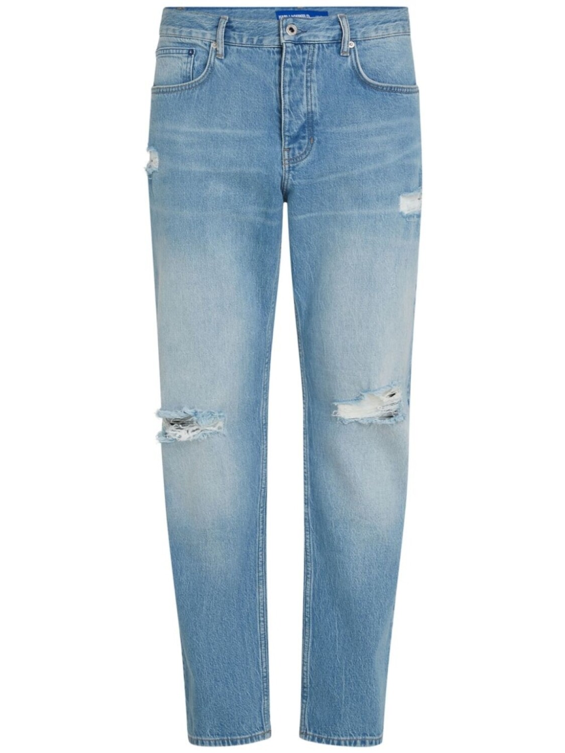 

Karl Lagerfeld Jeans зауженные джинсы с эффектом потертости, синий