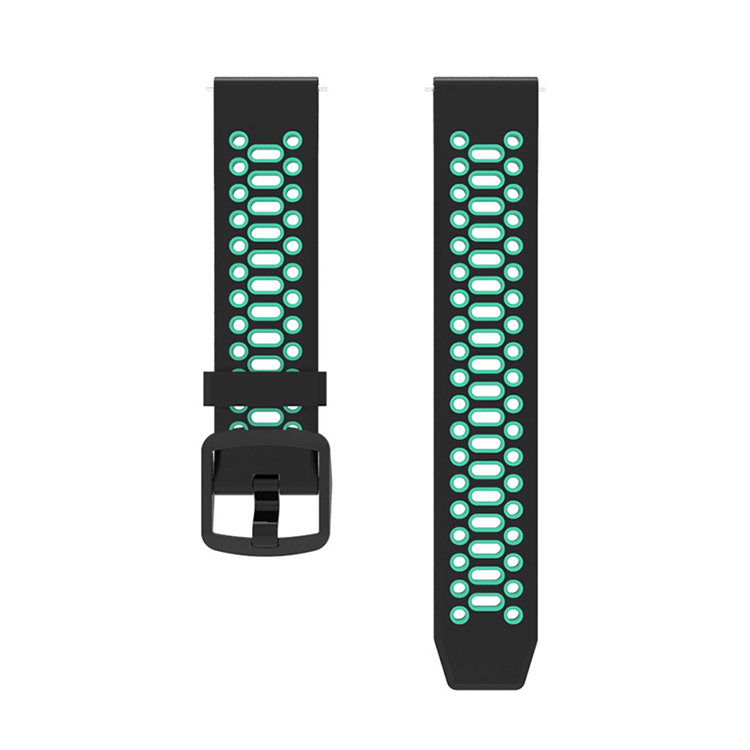 

IBOANN Часы Strap COROS Compatibility TPU Material, Sports strap [black + lake blue mesh hole]