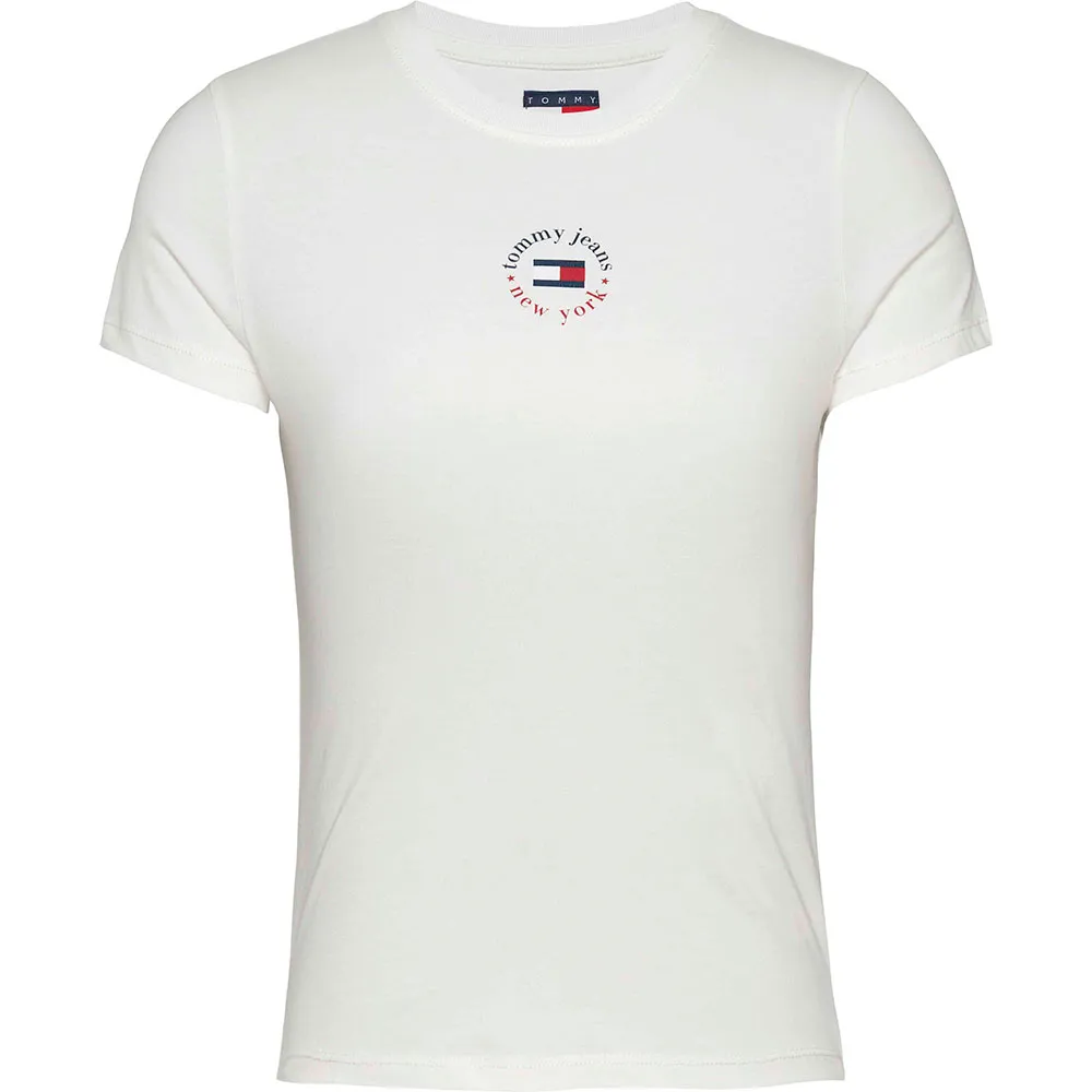

Футболка с коротким рукавом Tommy Jeans Essential Logo 2 Slim Fit, белый