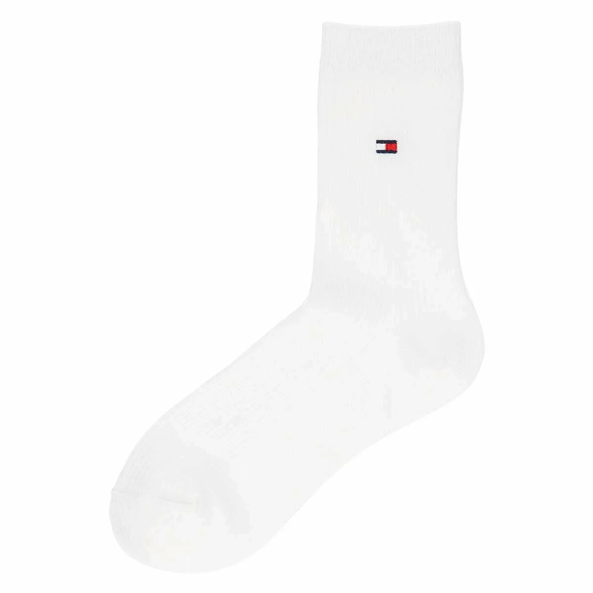 Школьные носки [длина 18 см] с вышивкой в одну точку. Tommy Hilfiger, 90. White — фото 2
