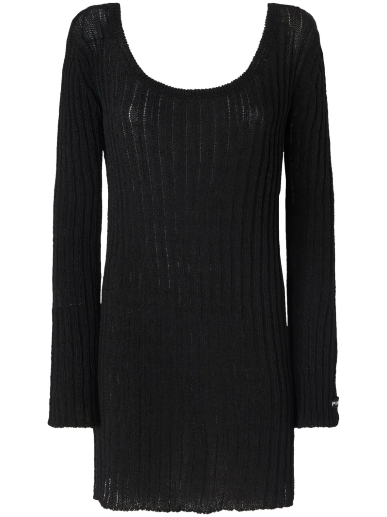

Платье мини в рубчик PINKO, черный