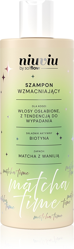 

Укрепляющий шампунь Matcha time, тонизирующий шампунь для слабых волос So!Flow, 300 мл