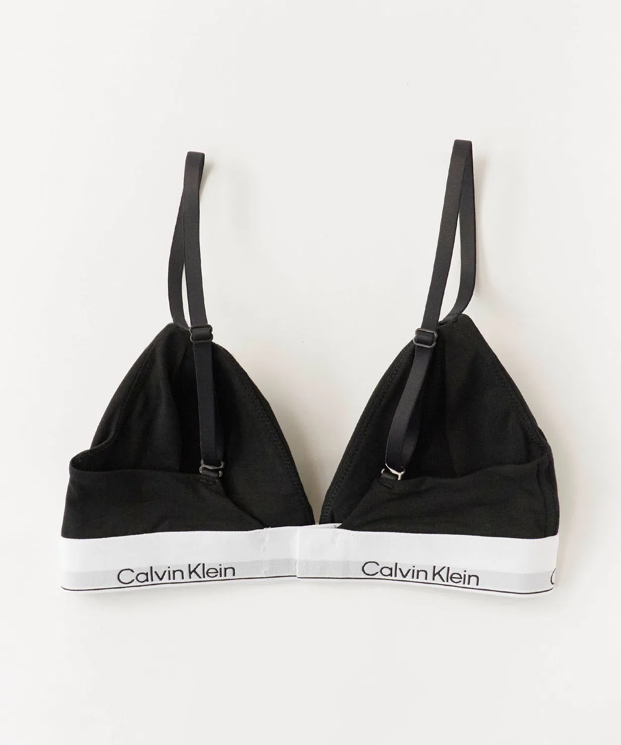 Бра-топ треугольник Calvin Klein белый — фото 4