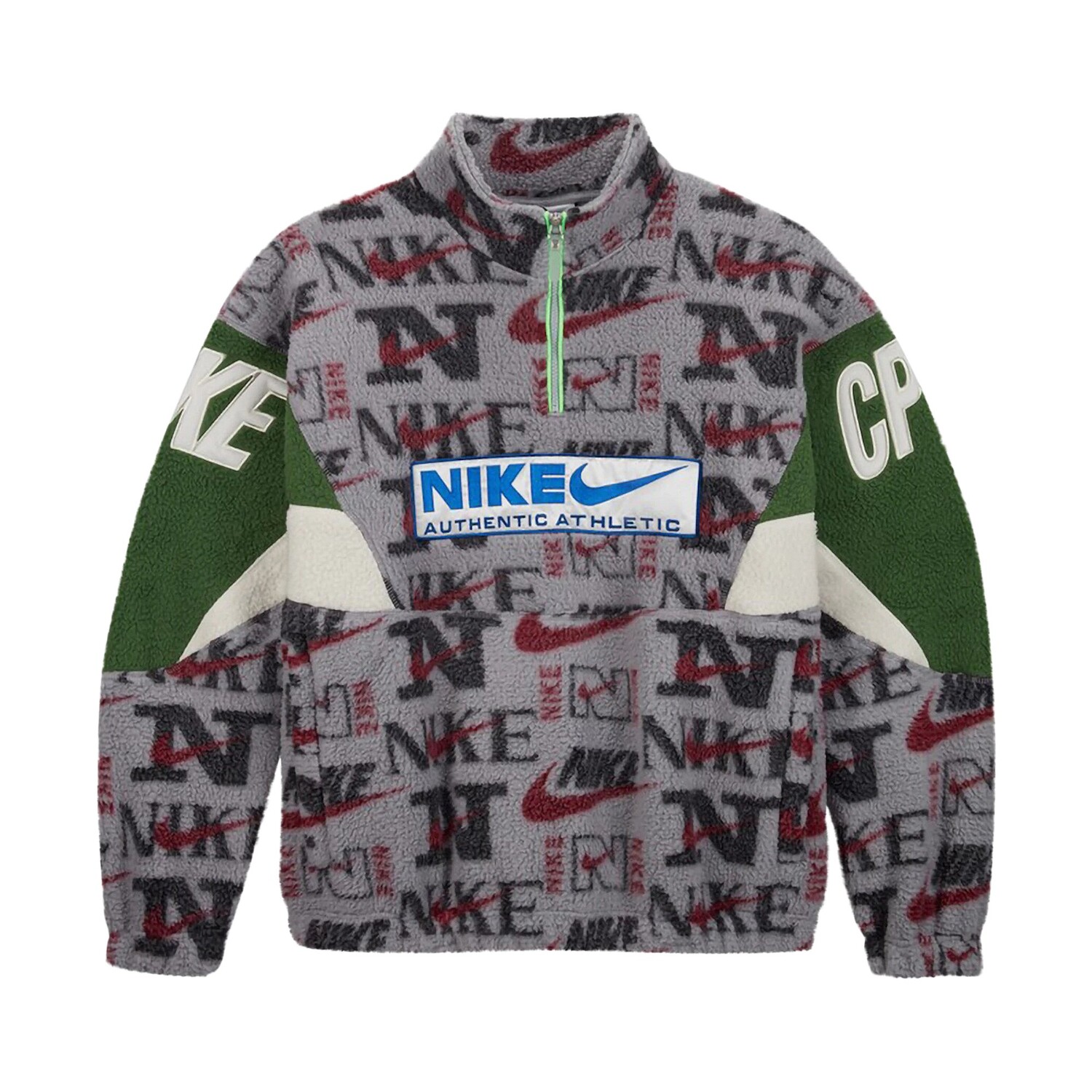 

Верхняя куртка на молнии 1/4 Nike x CPFM, Серый/Фиолетовый/Зеленый