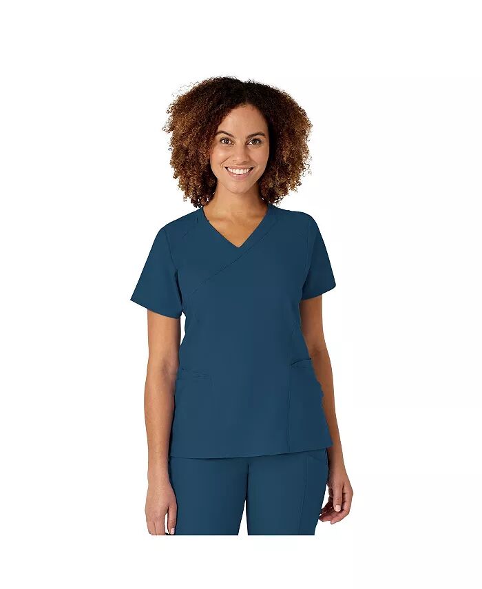 

Женский топ W123 Mock Wrap Scrub Wink, фиолетовый