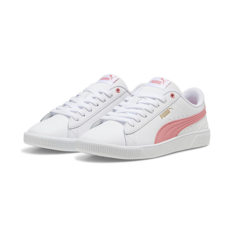 

Кожаные кроссовки Vikky V3 женские PUMA White Passionfruit Gold Pink