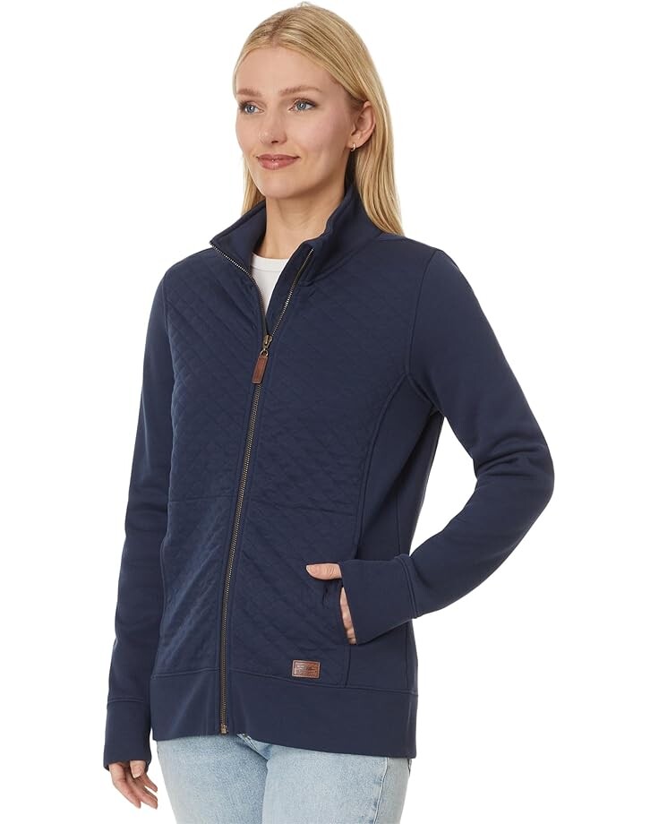 

Толстовка L.L.Bean Quilted Full Zip Sweatshirt, цвет Classic Navy