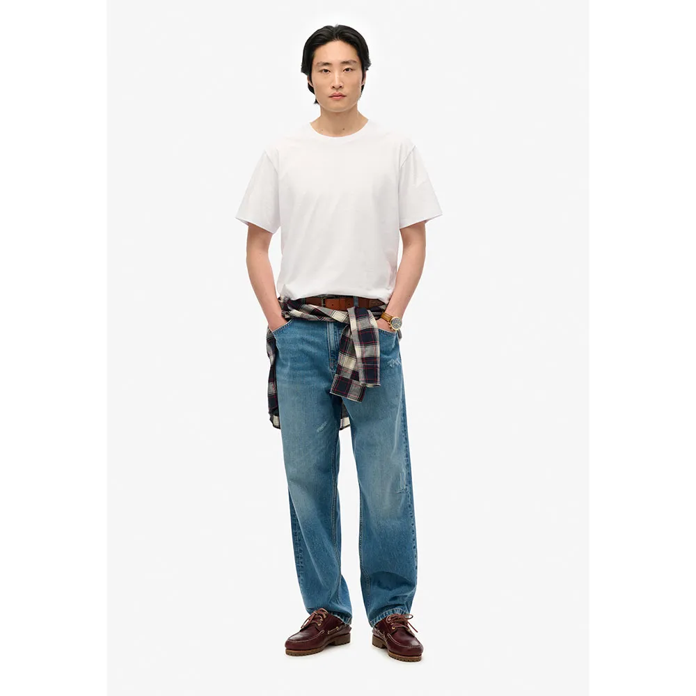 Футболка с коротким рукавом Superdry Essentials Relaxed Fit, белый — фото 4