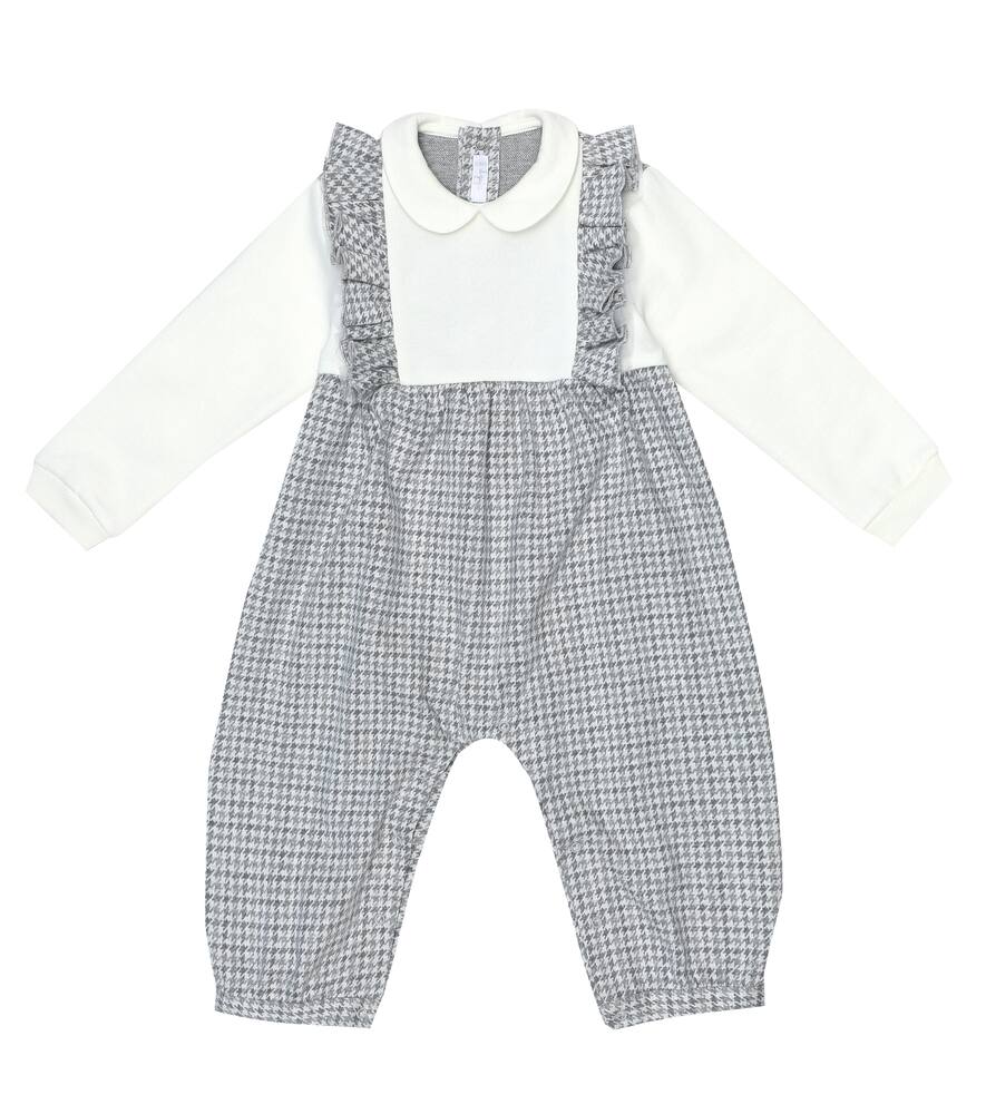 

Детский комбинезон из хлопка в клетку Il Gufo