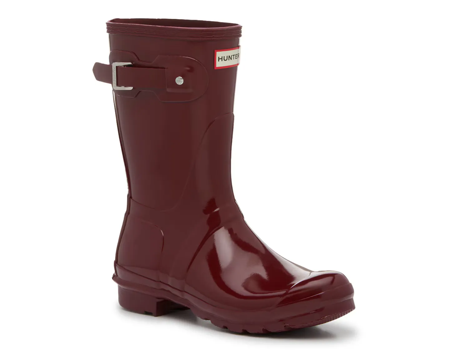 

Сапоги Original Short Gloss Rain Boot Hunter, темно-красный