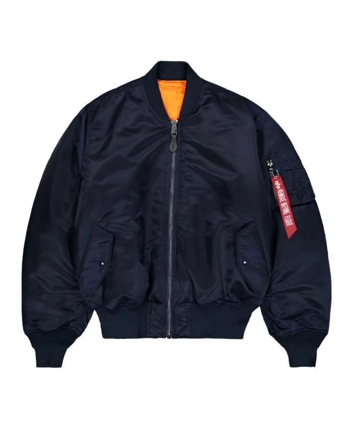 

Двусторонняя куртка-бомбер в стиле MA-1 Alpha Industries, синий