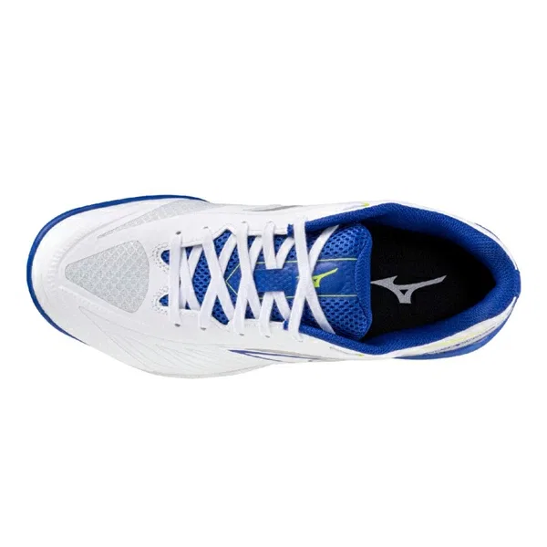 Кроссовки для настольного тенниса «Wave Medal 8 Wide» от Mizuno, 06 White X Blue X Yellow — фото 4