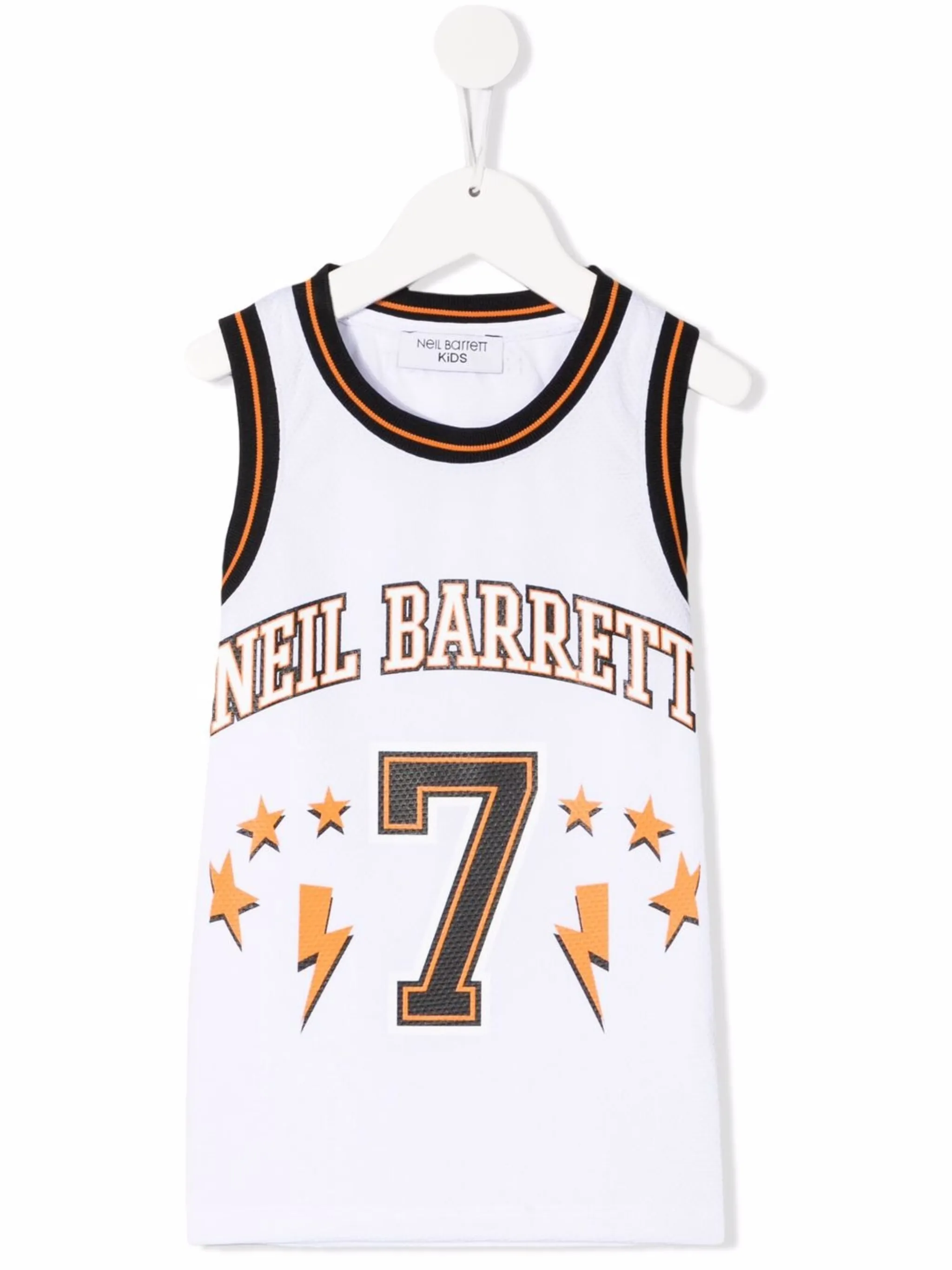 

Топ с логотипом Neil Barrett Kids, белый