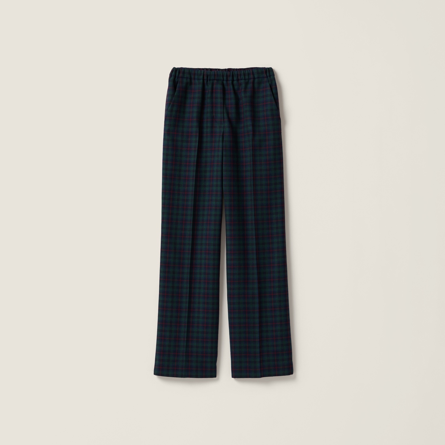 

Клетчатые брюки MIU MIU, синий/зеленый