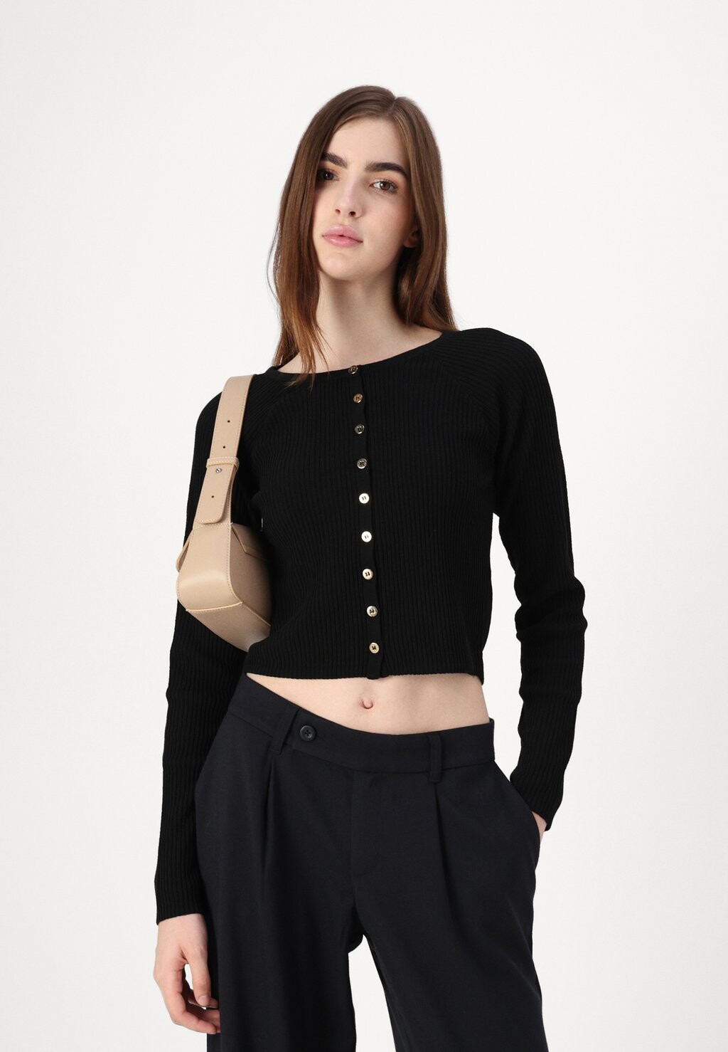

Брюки TAILORED WIDE LEG Hollister Co., черный