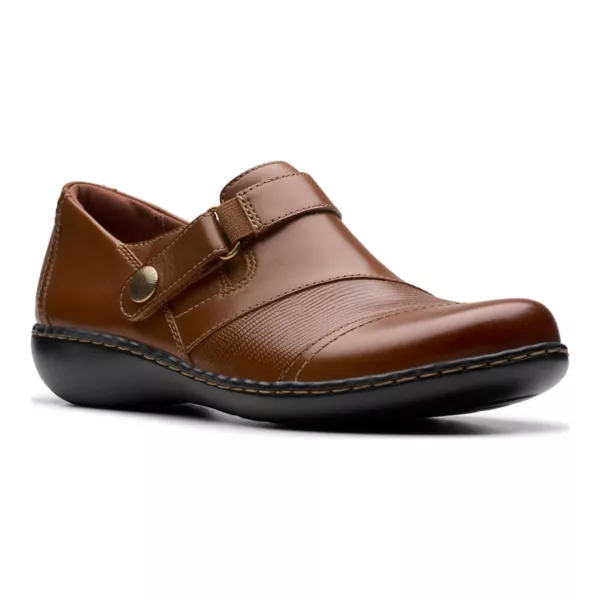 Женские кожаные туфли Ashland Gem Clarks, коричневый