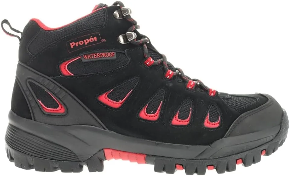 Походные ботинки Propet Ridge Walker для мужчин, черный/красный