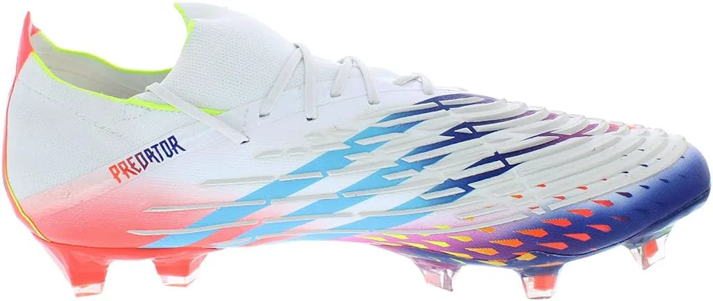 Футбольные бутсы Adidas Predator Accuracy.3 для твердого грунта, белый/желтый/синий — фото 3
