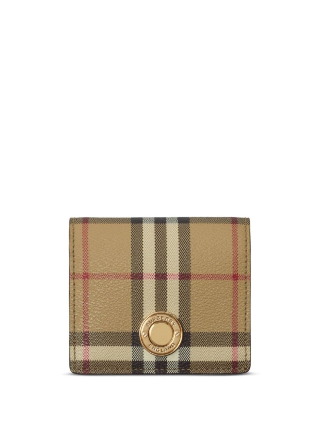 

Burberry маленький кошелек в клетку Vintage Check, нейтральный цвет