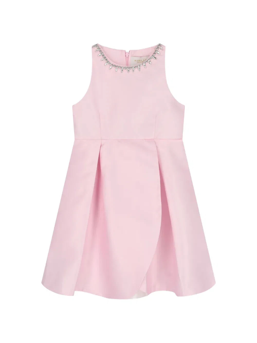 Платье с плиссировкой и украшениями Mama Luma Kids, розовый