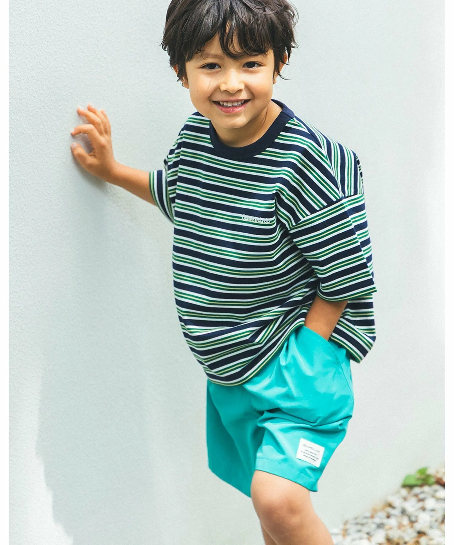 Шорты Mainichi GOGO 2025SS (90~140 см) Beams Mini, MINT — фото 3
