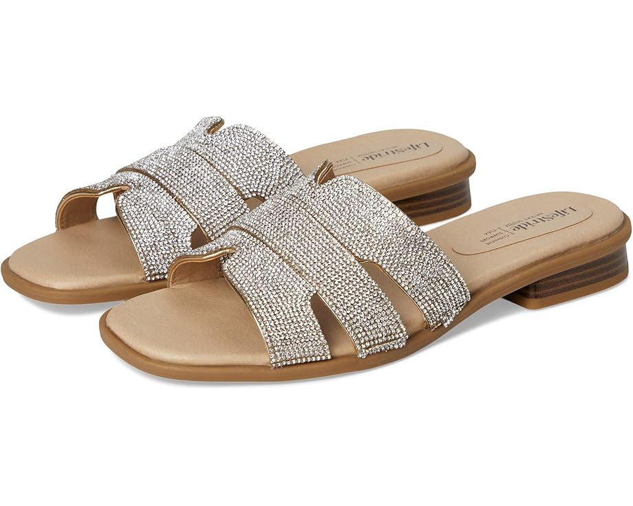 Туфли LifeStride Royalty Bling Slide Sandals, цвет Gold Metallic