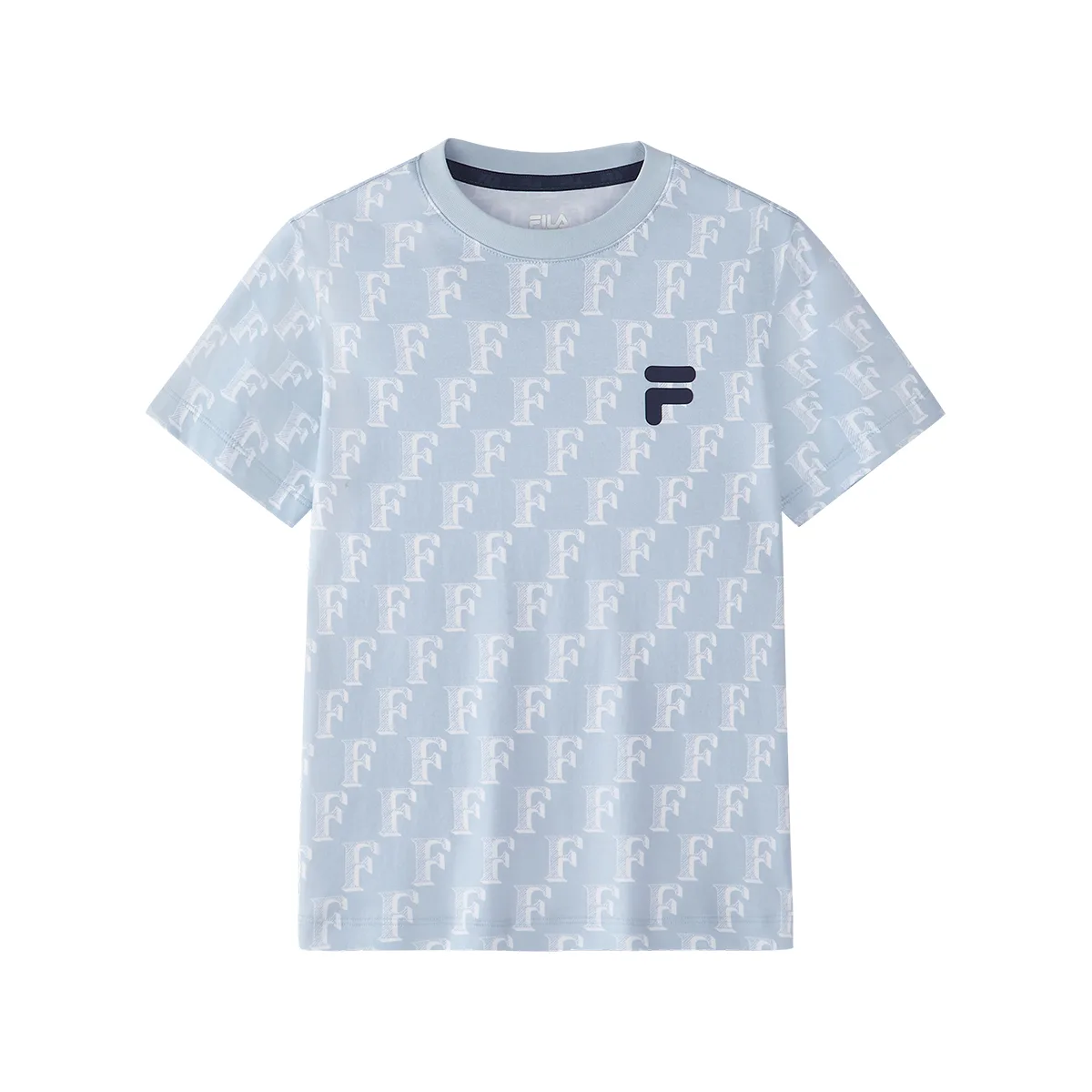 Детская футболка с коротким рукавом свободного кроя FILA KIDS, P-ZB All over Print 2