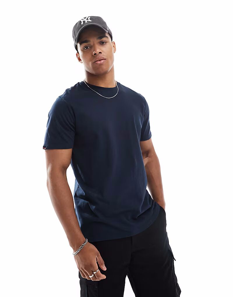 

Футболка Superdry Classic Essential темно-синего цвета