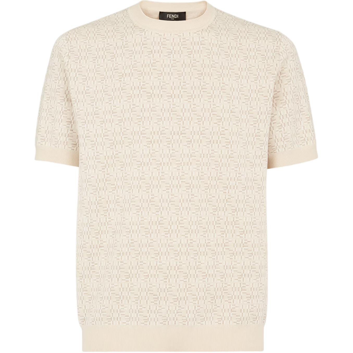 

Вязаный джемпер «Лабиринт» Fendi, бежевый