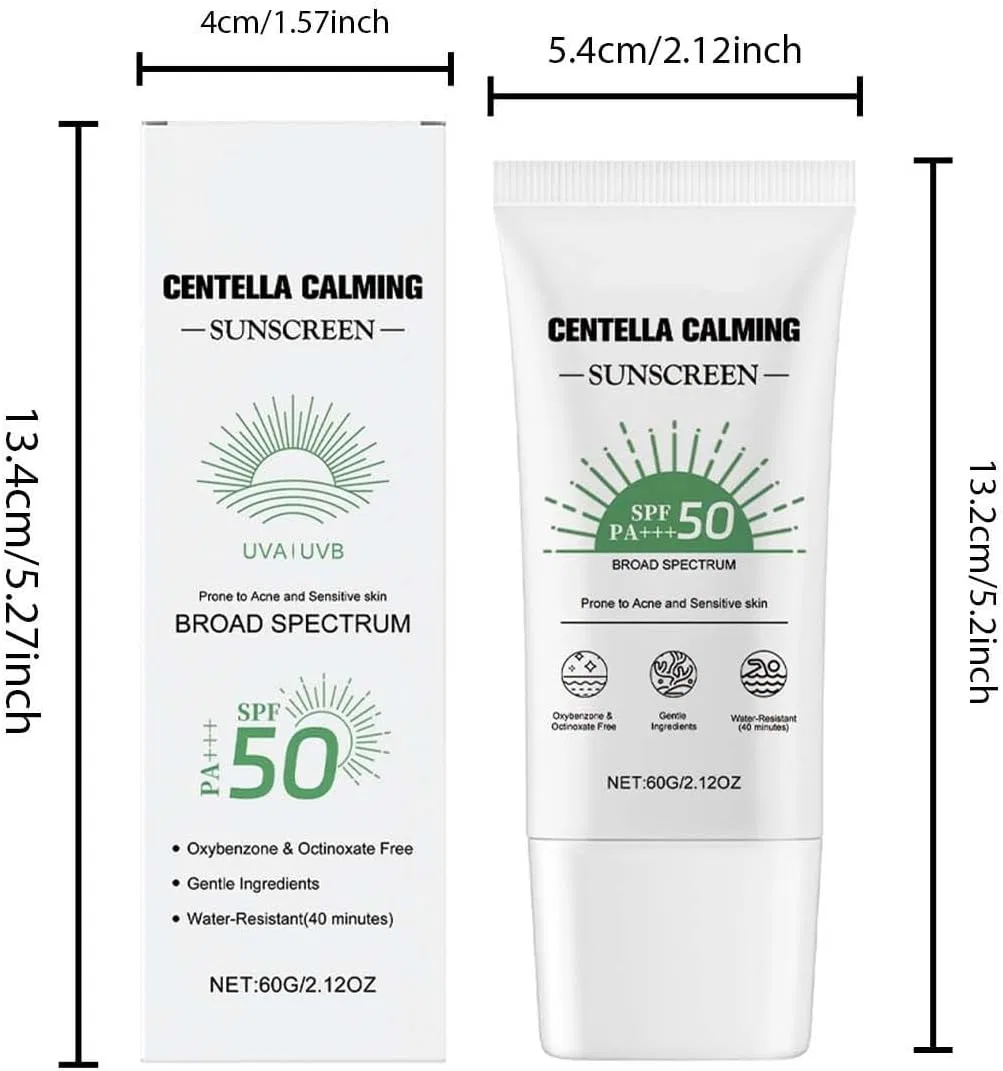 Солнцезащитный крем Tsuboxa Combing Sunscreen увлажняющий успокаивающий белый 80 г Generic — фото 4