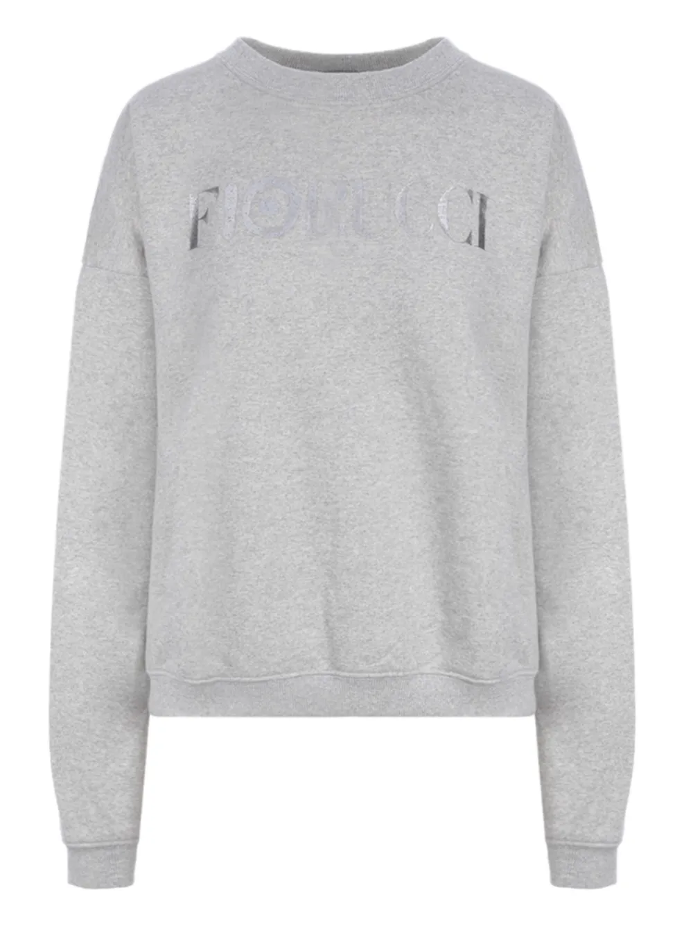 

Толстовка с круглым вырезом и принтом логотипа Fiorucci, серый