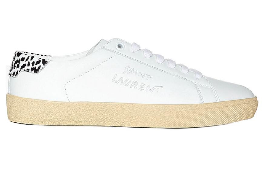 Кроссовки мужские Saint Laurent Signa Lace-Up, белый / черный — фото 4