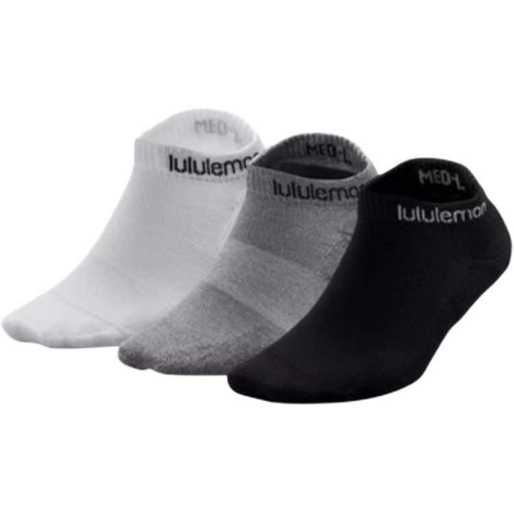 

TerryToe Daily Stride носки женские щиколотка 3 пары Lululemon, 3 pack (белый/серый/черный/wht/htrg/blk)