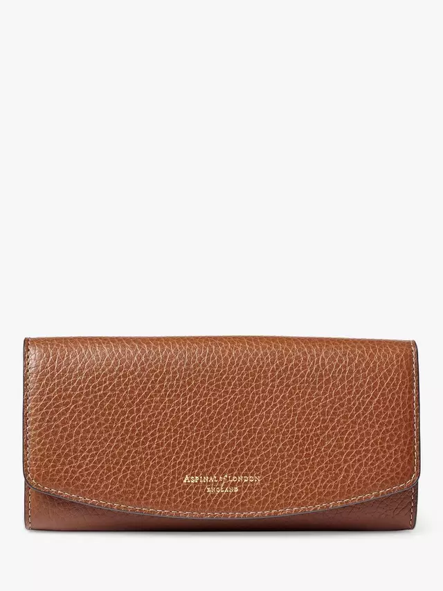

Портмоне Aspinal of London Essential Pebble Leather, цвет tan
