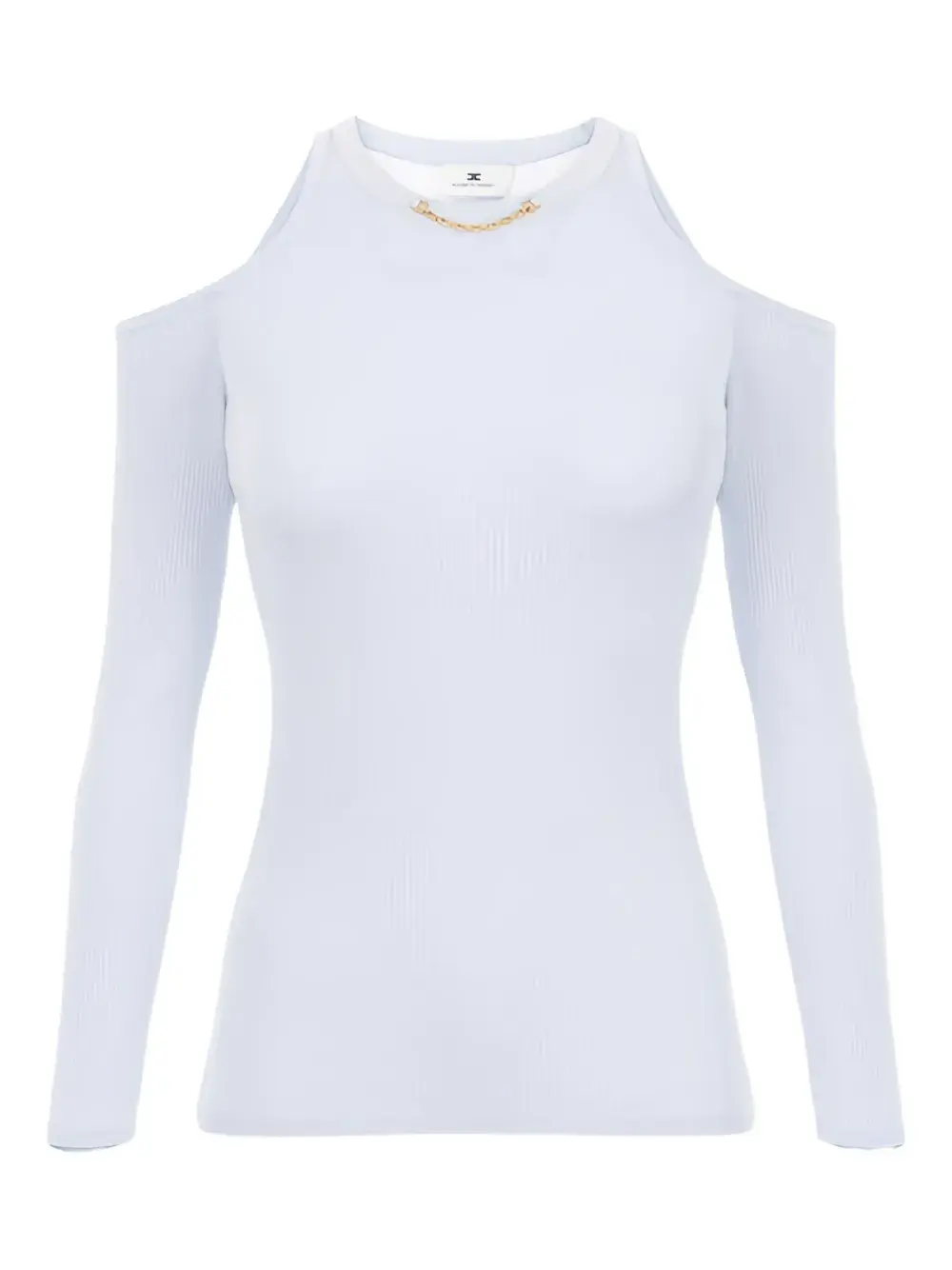 

Топ с длинными рукавами и вырезами Elisabetta Franchi, нейтральный