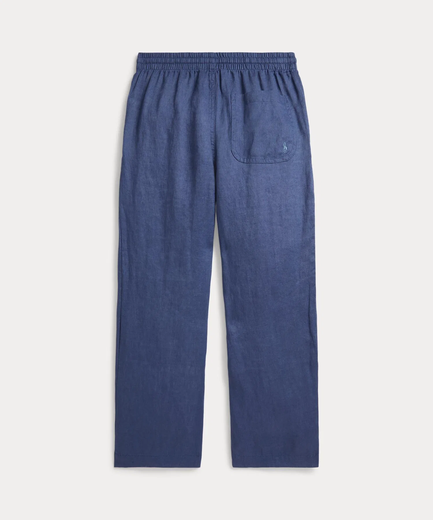 Детские льняные брюки POLO RALPH LAUREN CHILDRENSWEAR тёмно-синие — фото 2