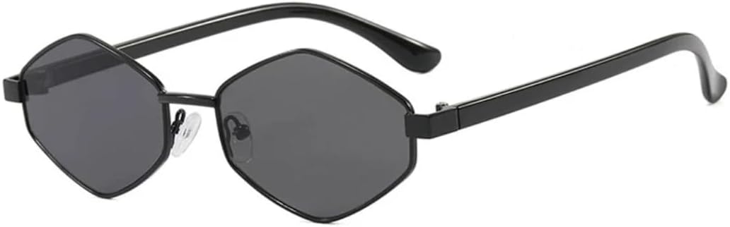 

Солнцезащитные очки с защитой от УФ-излучения UV400 | Панк, маленькая оправа | Линзы конфетных цветов для занятий спортом на открытом воздухе и вождения DSVIGF, Black Gray