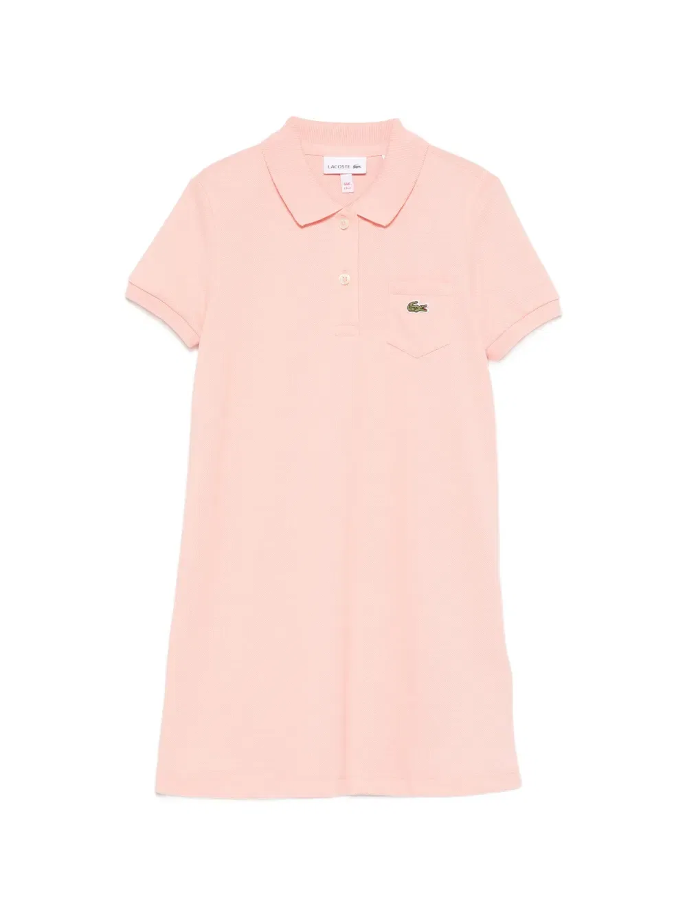 Платье с текстурой пике Lacoste Kids, розовый