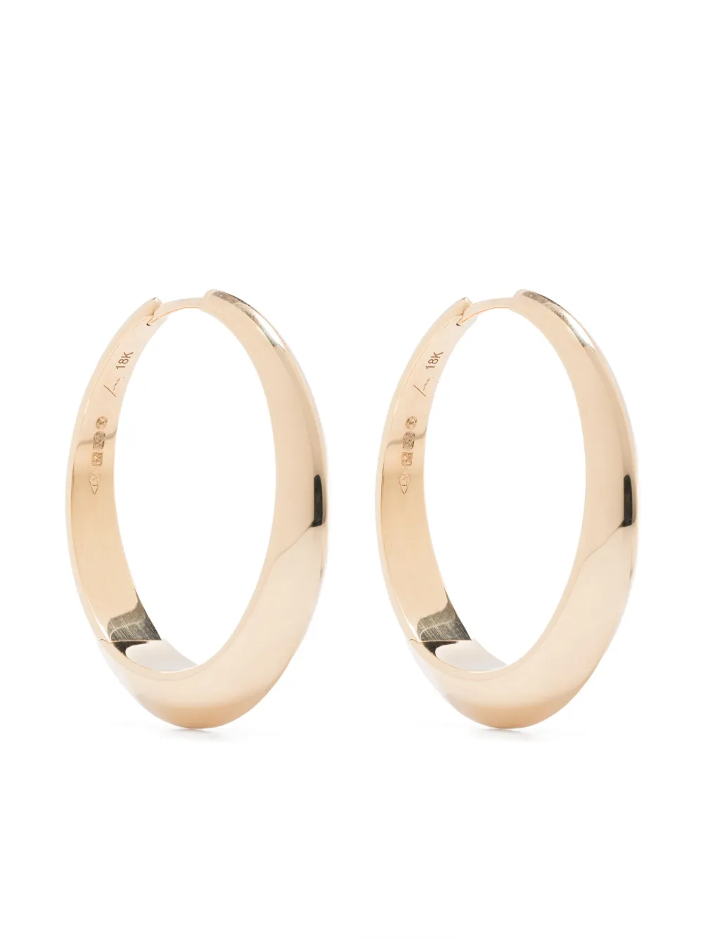 

Серьги-кольца XL из желтого золота Lizzie Mandler Fine Jewelry, золотой