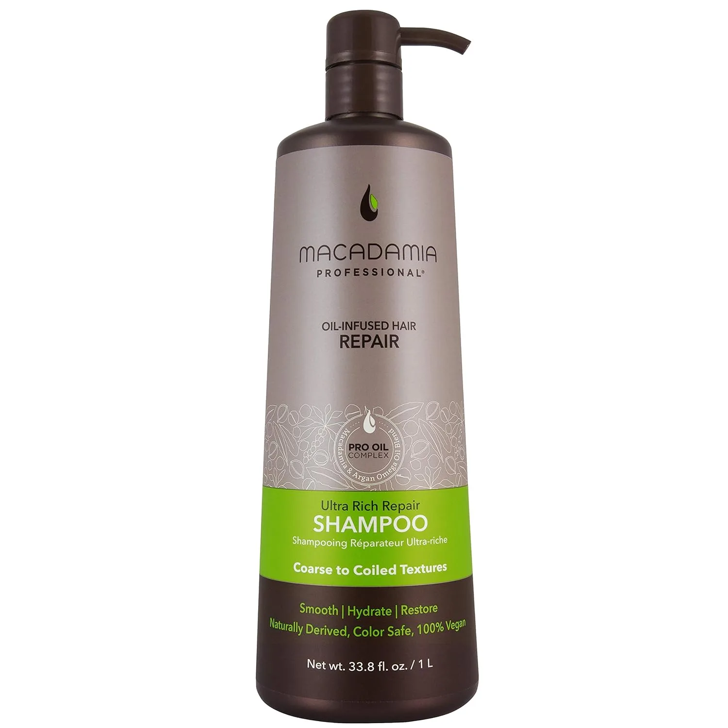 Шампунь Macadamia Professional Ultra Rich Moisture - глубоко увлажняющий шампунь для очень сухих и поврежденных кудрявых волос, без сульфатов и парабенов, 950 мл. 1000 мл (.)
