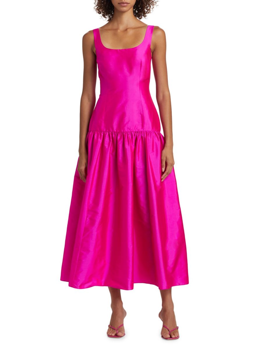 

Платье-миди Usha Taffeta Azeeza, цвет Magenta